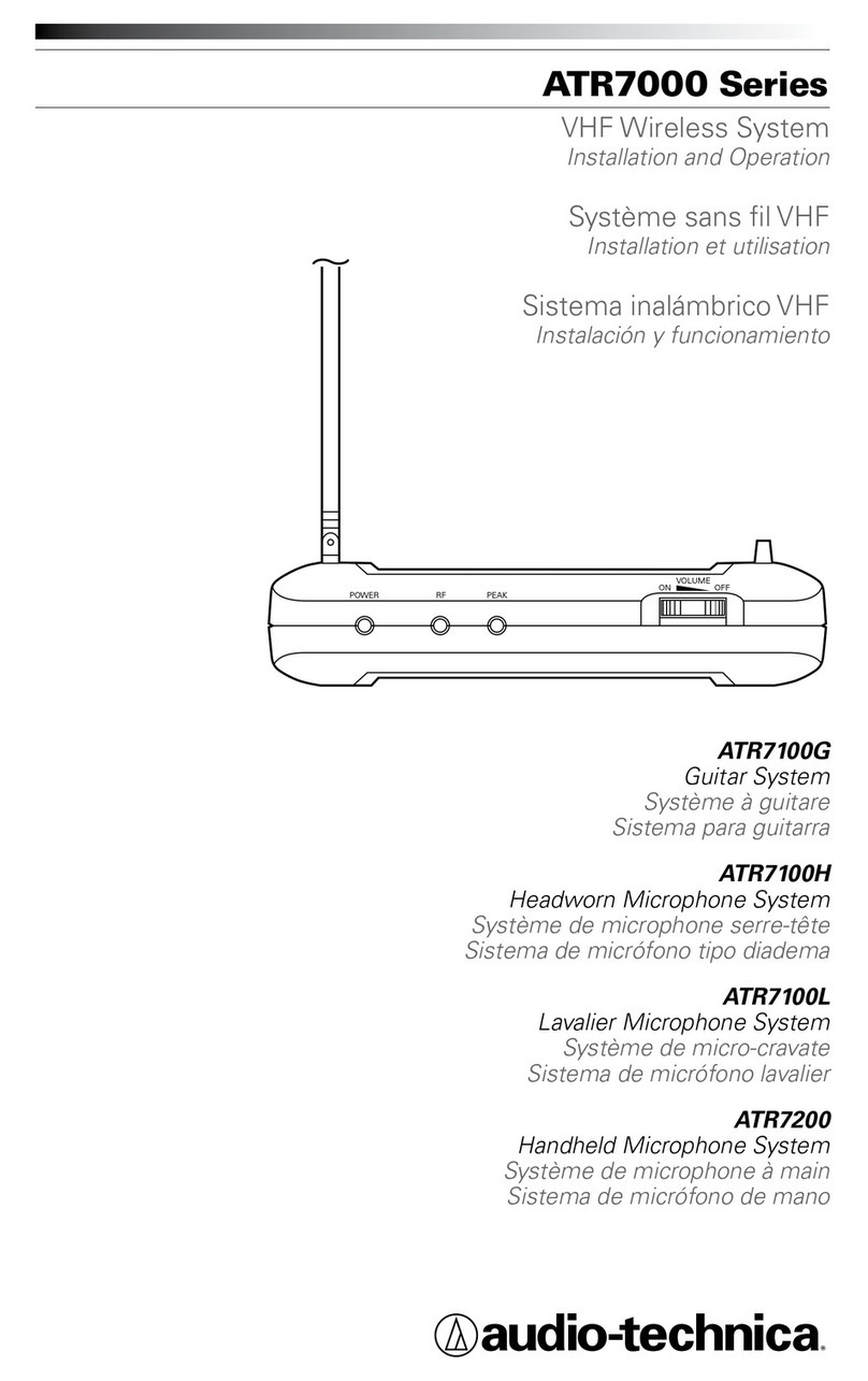 Audio Technica ATR100G Operation manual