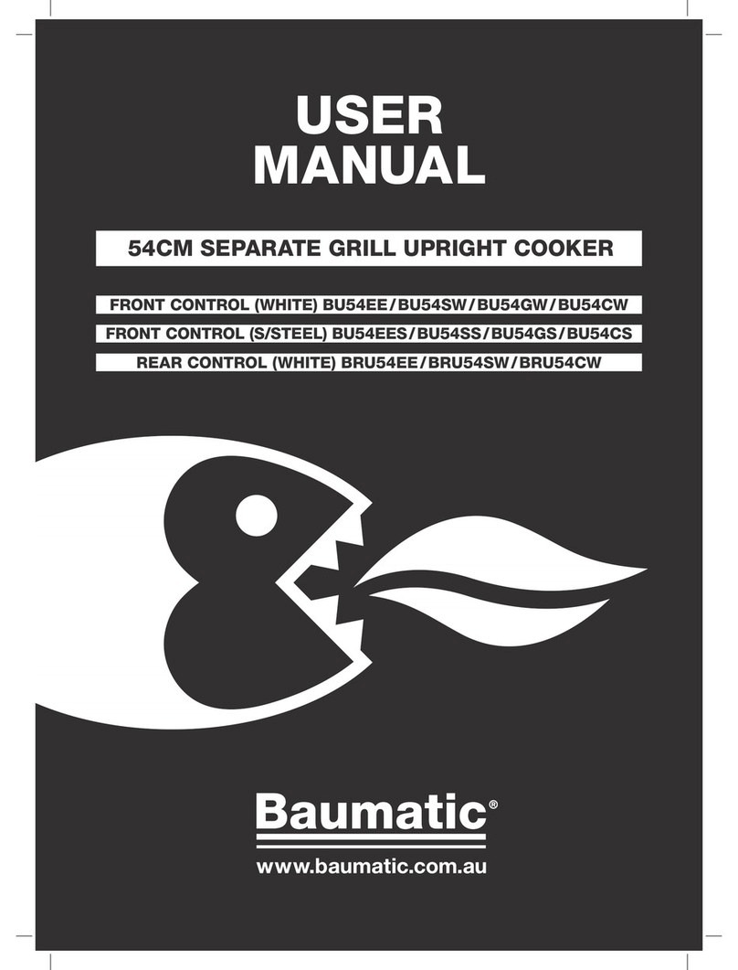 Baumatic BU54EE User manual Baumatic BU54EE User manual