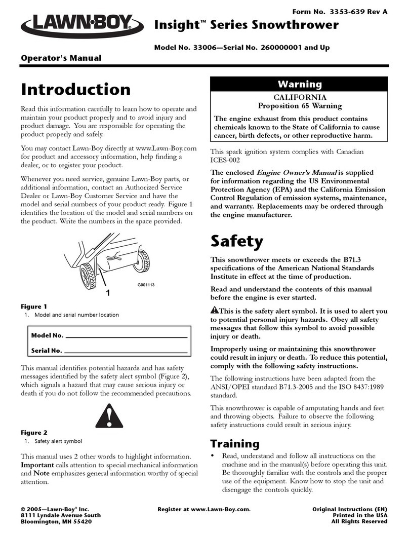 Lawn-Boy Insight 33006 Operator's manual