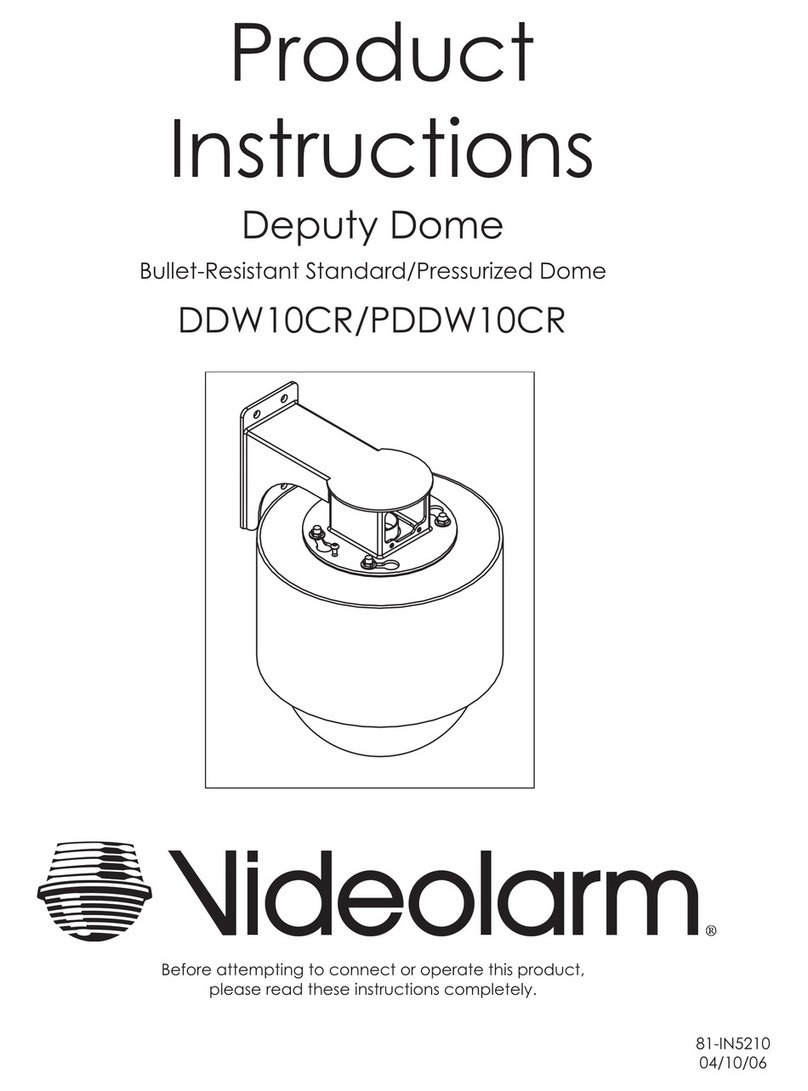 Moog Videolarm DDW10CR Product instructions