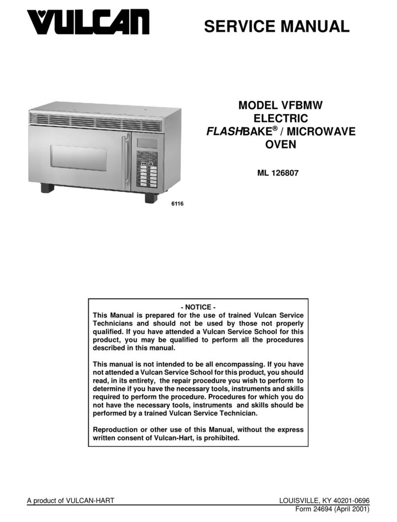 Vulcan-Hart VFBMW User manual