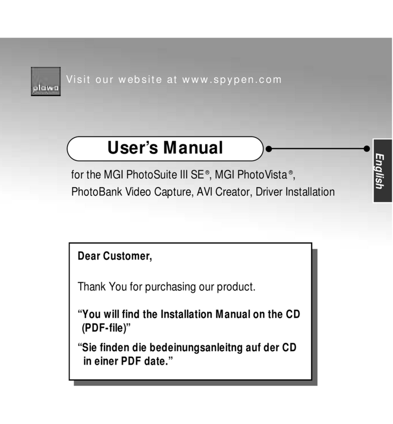 MGI PhotoSuite III SE user manual