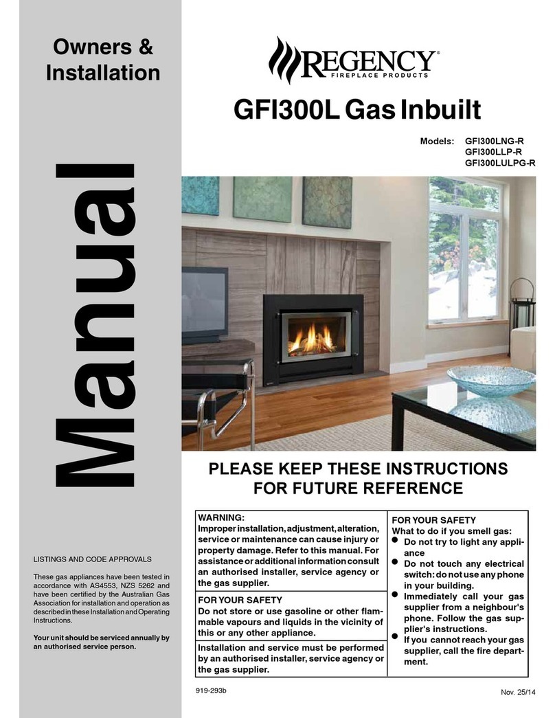 Regency GFI300LNG-R User manual