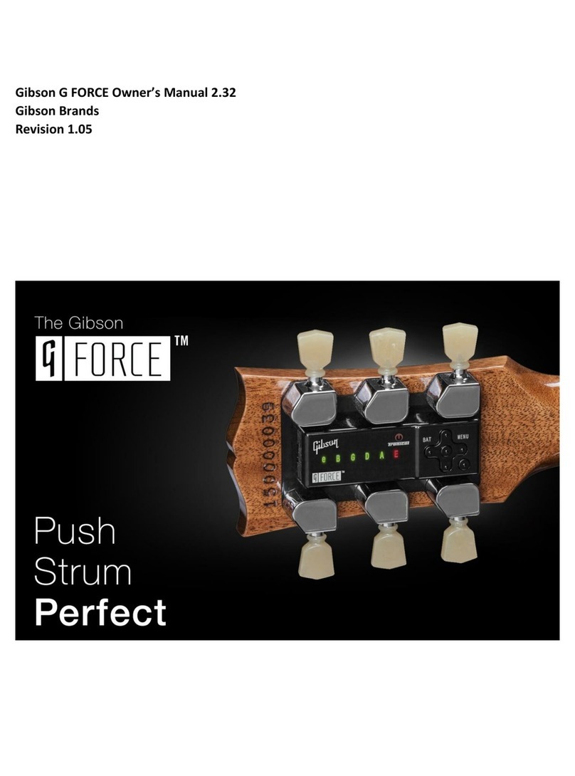 Gibson G FORCE User manual