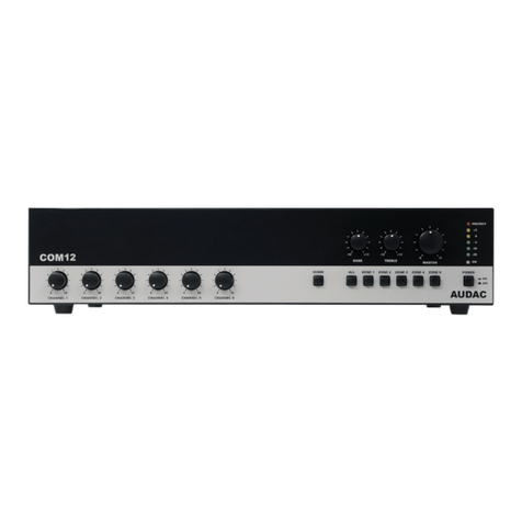 AUDAC COM12 Mk2 user manual