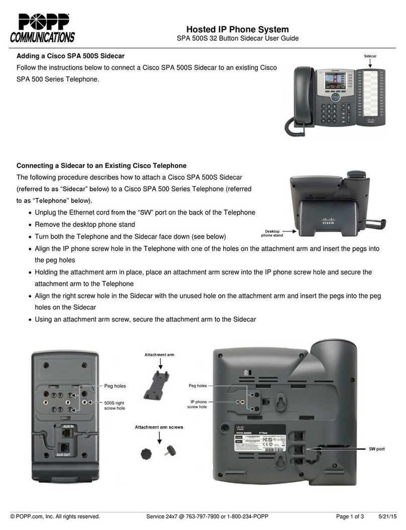 POPP Cummunicatios SPA 500S user guide POPP Cummunicatios SPA 500S user guide