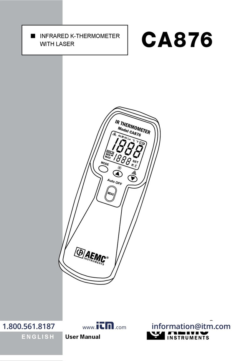 AEMC CA876 user manual