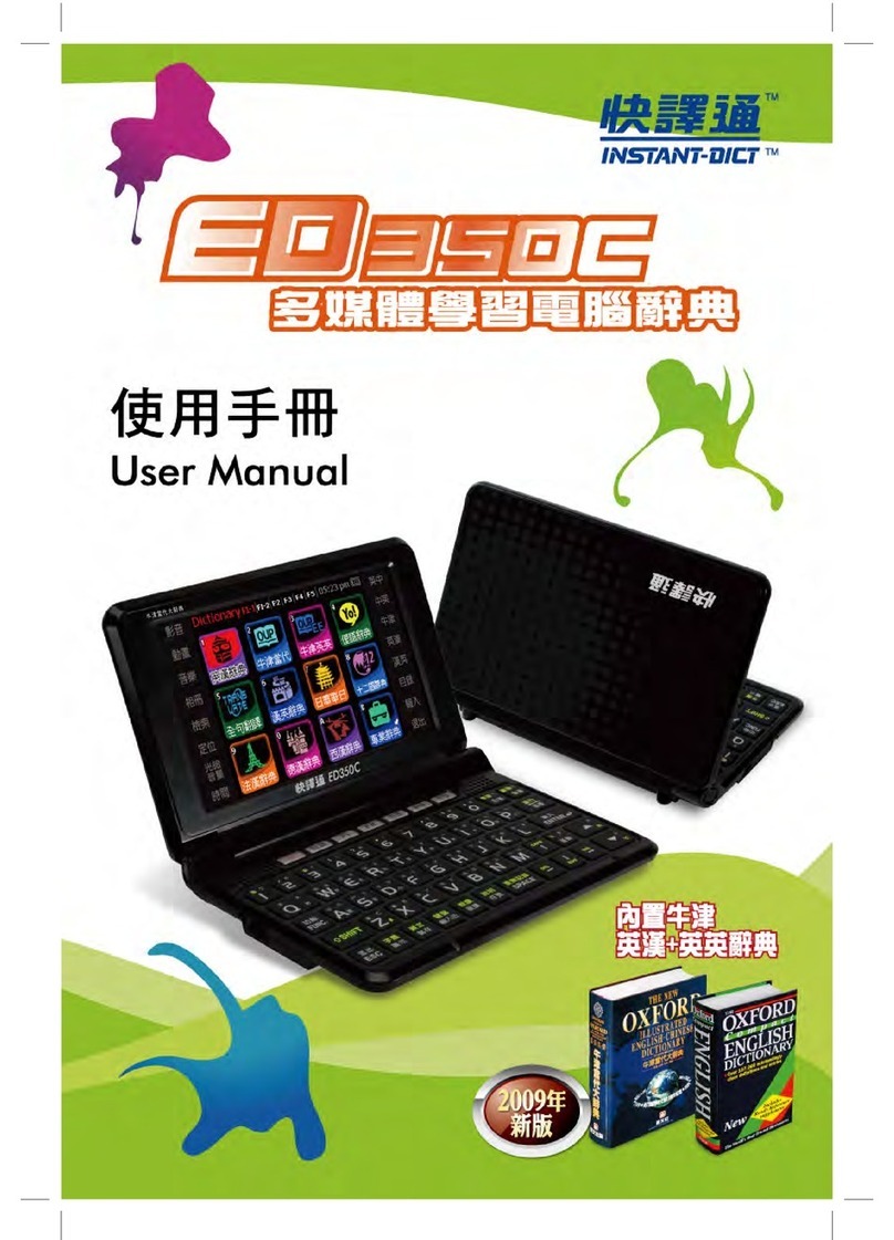 Instant-Dict ED 350C User manual