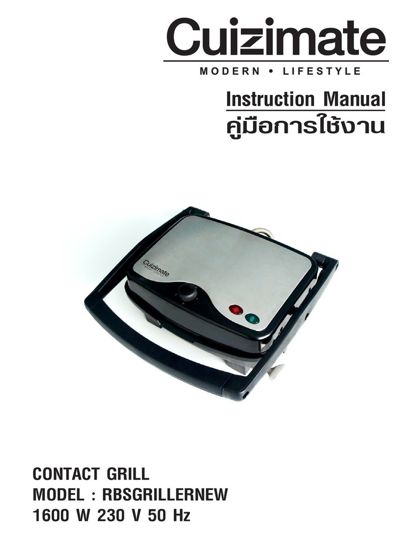 Cuizimate RBSGRILLERNEW instruction manual Cuizimate RBSGRILLERNEW instruction manual