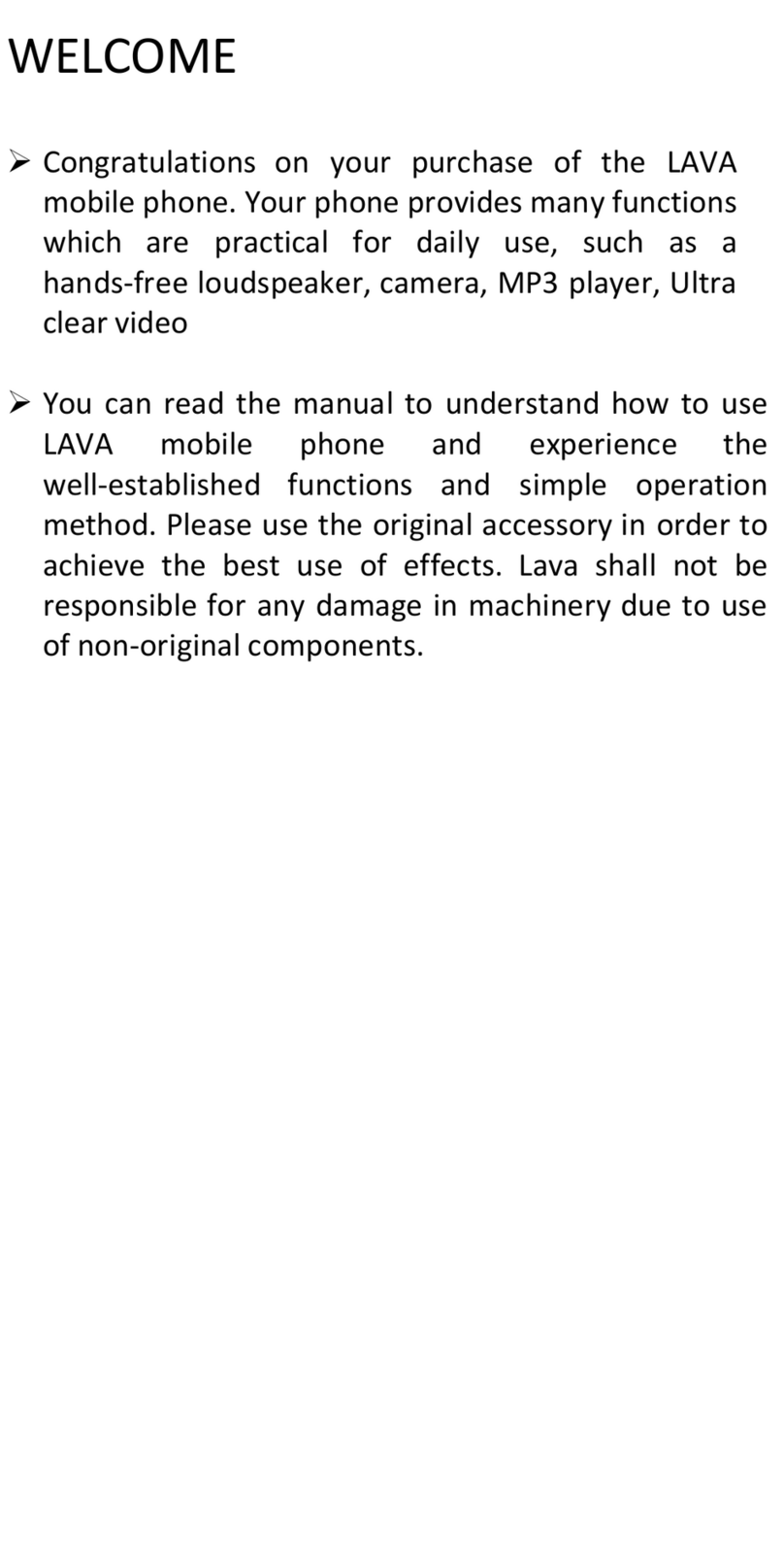 Lava Iris349 User manual