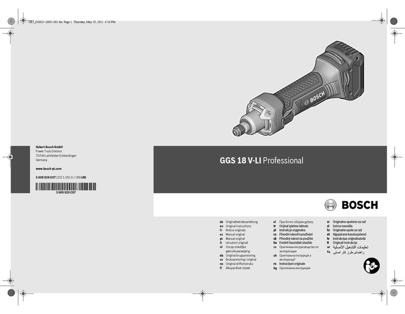 Bosch GGS 18 V-LI Professional User manual