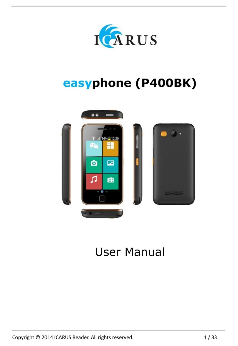 Icarus easyphone P400BK user guide
