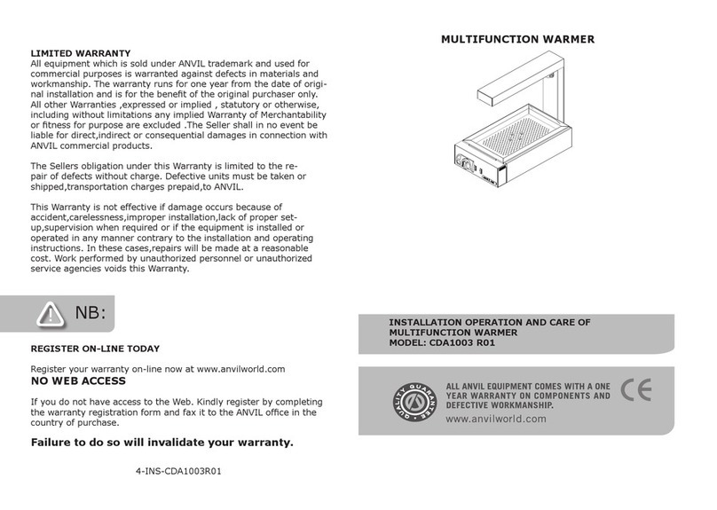 Anvil CDA1003 R01 Installation operation and care