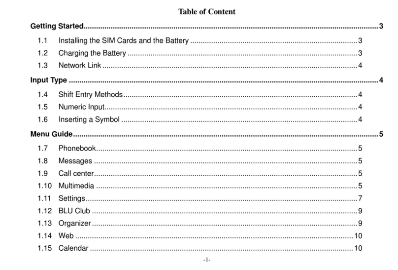 Blu Diva X User manual