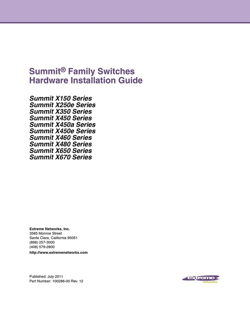 Extreme Networks Summit X150 Series Manual