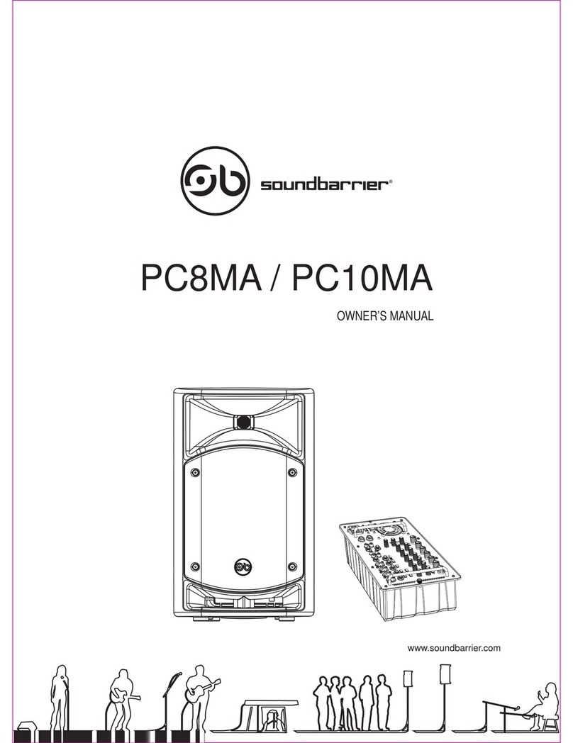 Soundbarrier PC8MA owner's manual