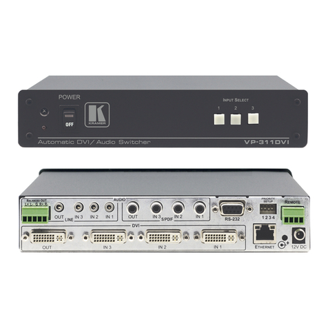 Kramer VP-311DVI User manual Kramer VP-311DVI User manual