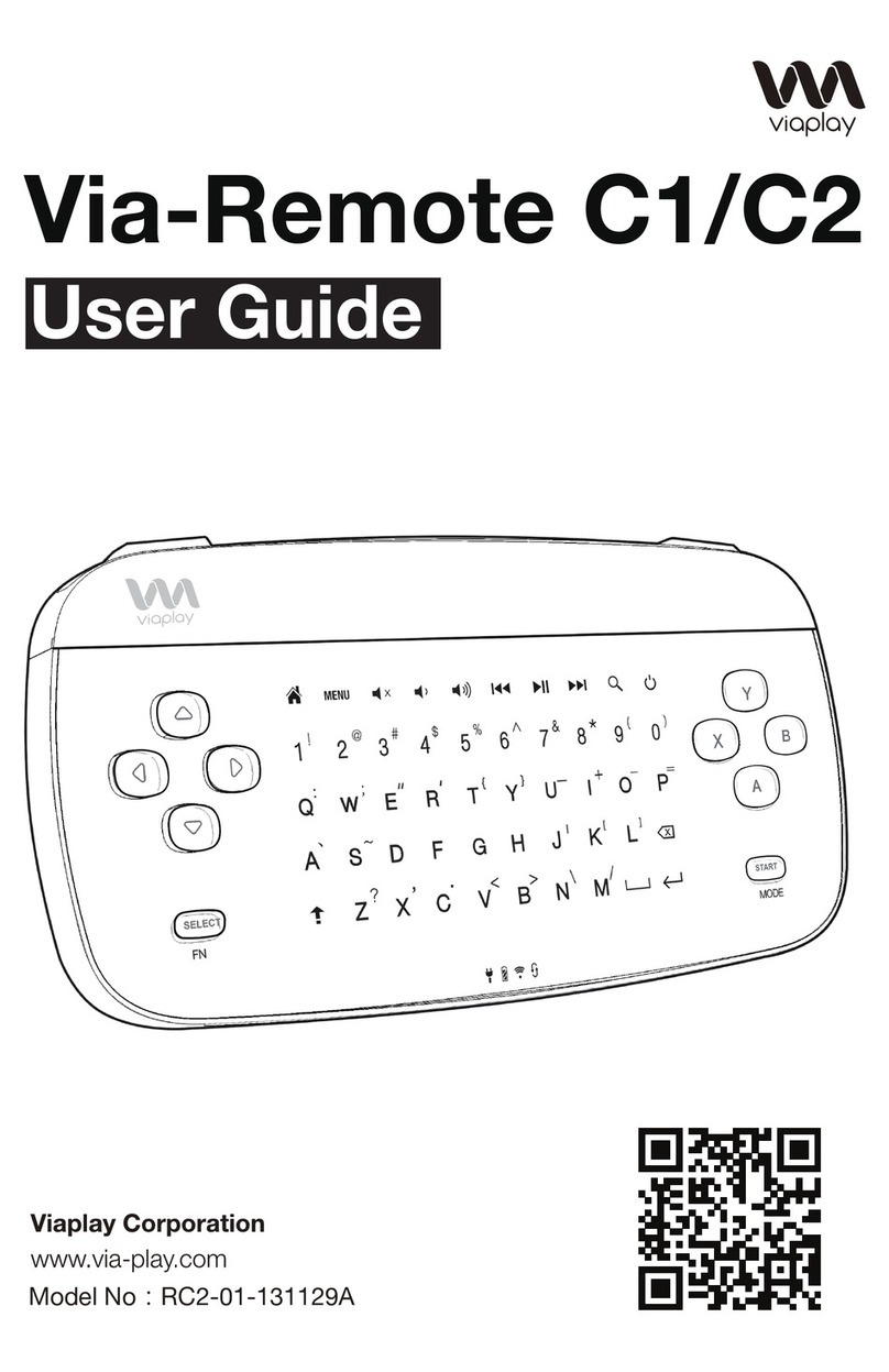 Viaplay Via-Remote C1 user guide
