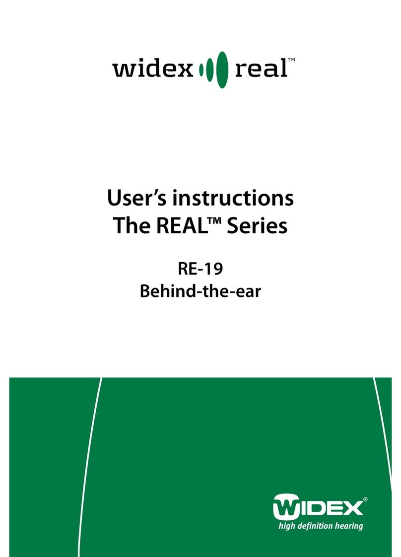 Widex REAL RE-19 User instructions
