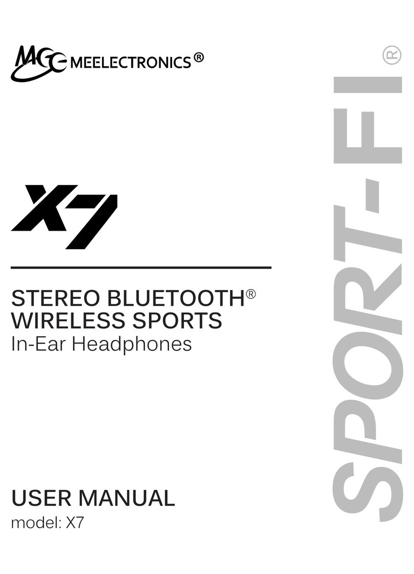 Meelectronics Sport-FI X7 User manual Meelectronics Sport-FI X7 User manual