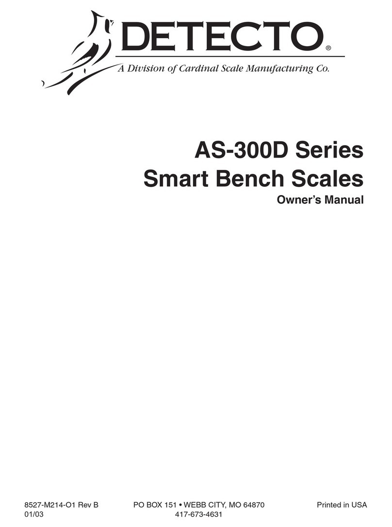 Detecto AS-300D Series User manual