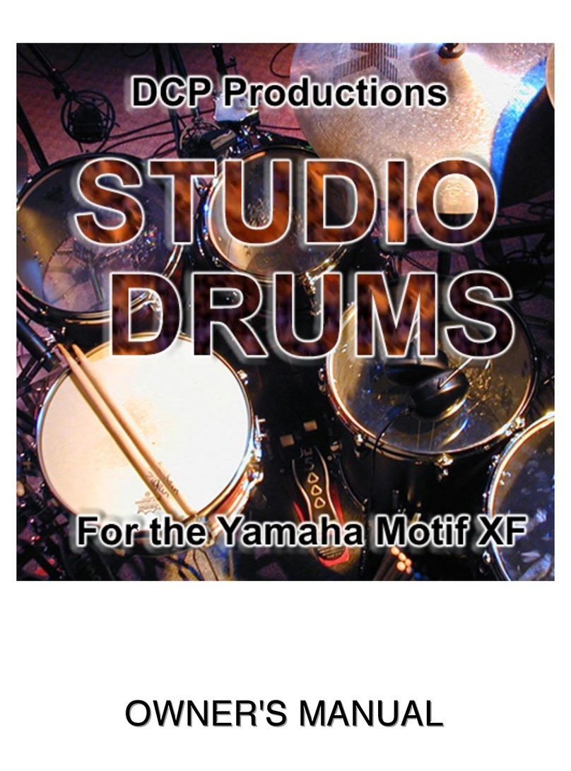 Yamaha MOTIF XF User manual Yamaha MOTIF XF User manual