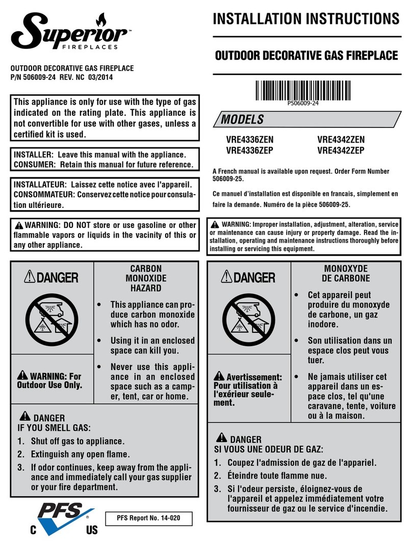 Superior VRE4336ZEN installation instructions Superior VRE4336ZEN installation instructions