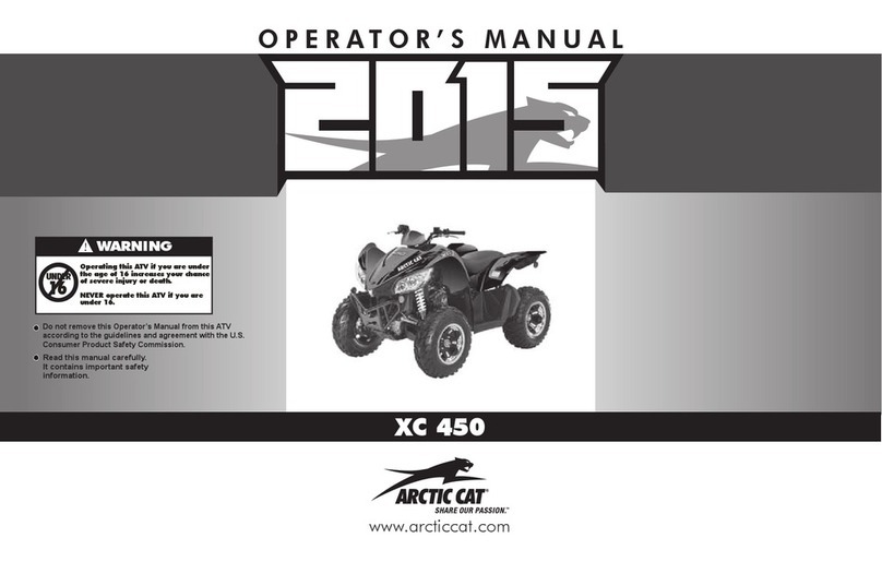 Arctic Cat 2015 XC 450 User manual