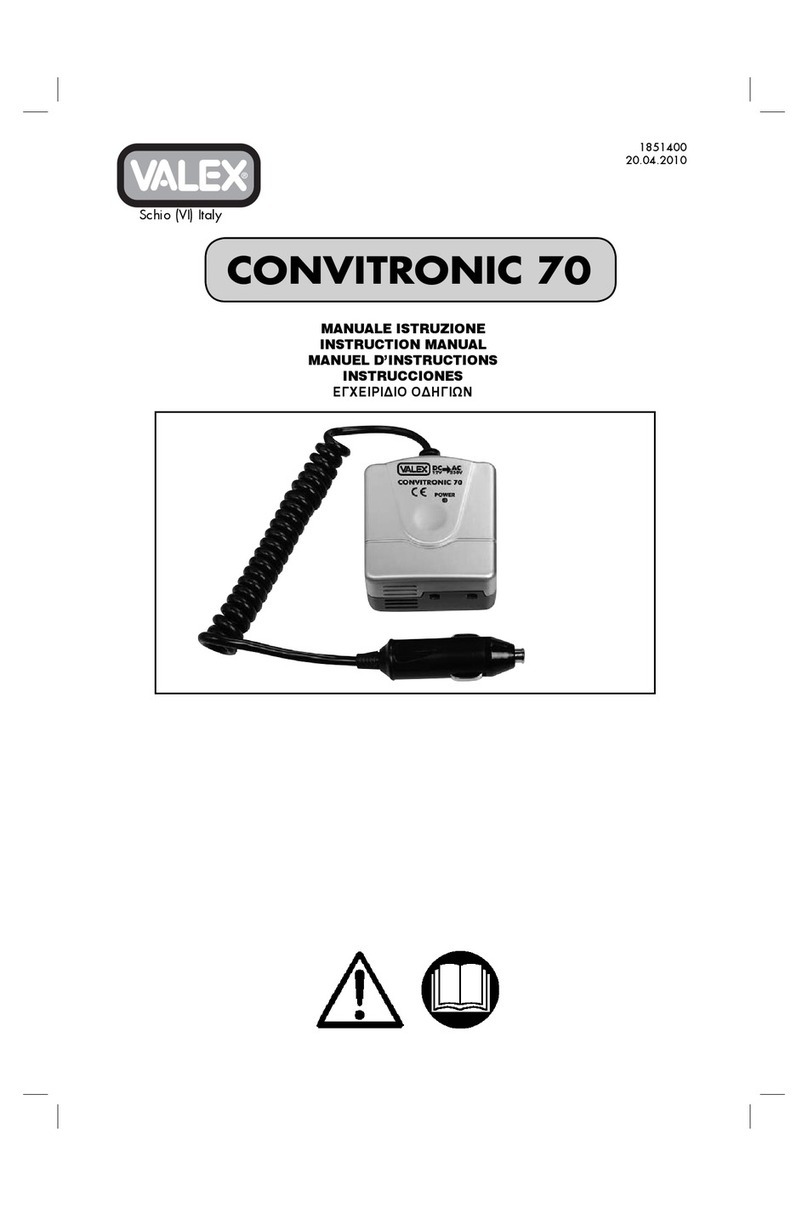 Valex CONVITRONIC 70 instruction manual