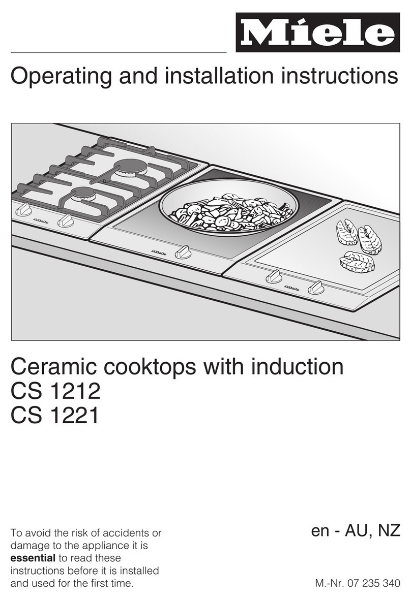 Miele CS 1212 Operating and installation instructions