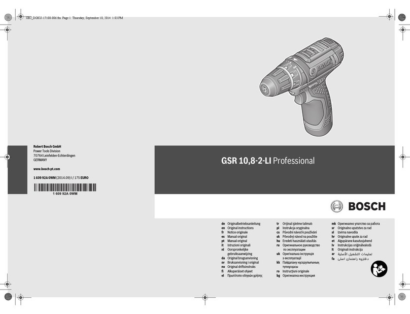 Bosch GSR 10,8 V-LI Professional User manual