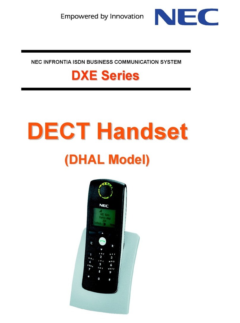 NEC DXE Series User manual