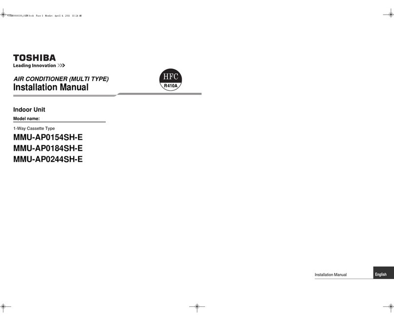 Toshiba MMU-AP0154SH-E User manual