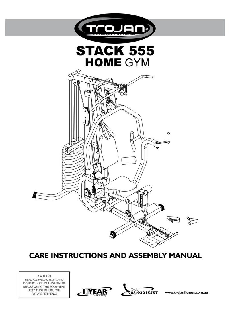 Trojan Stack 555 Care instructions and assembly manual