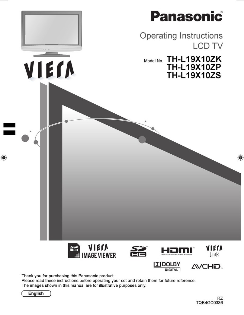 Panasonic Viera TH-L19X10ZK User manual