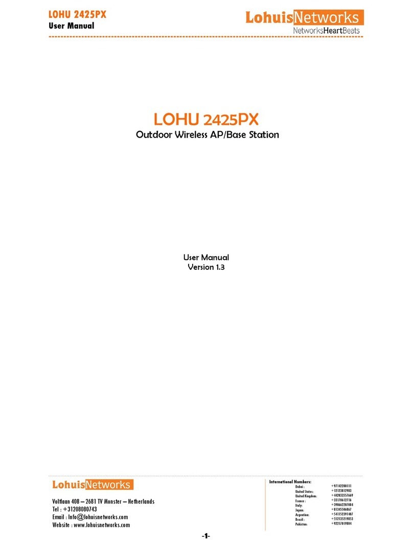 lohuis networks LOHU 2425PX user manual