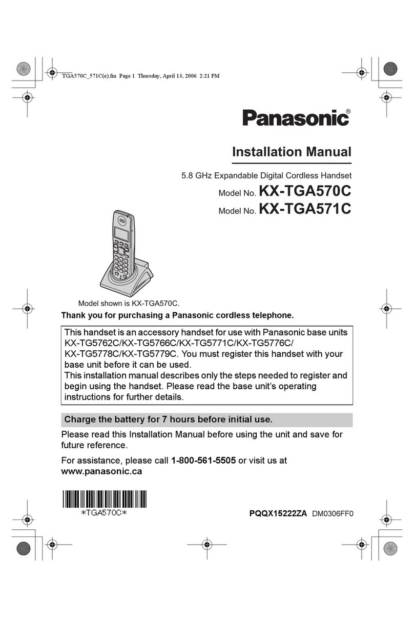 Panasonic KX-TGA570C User manual