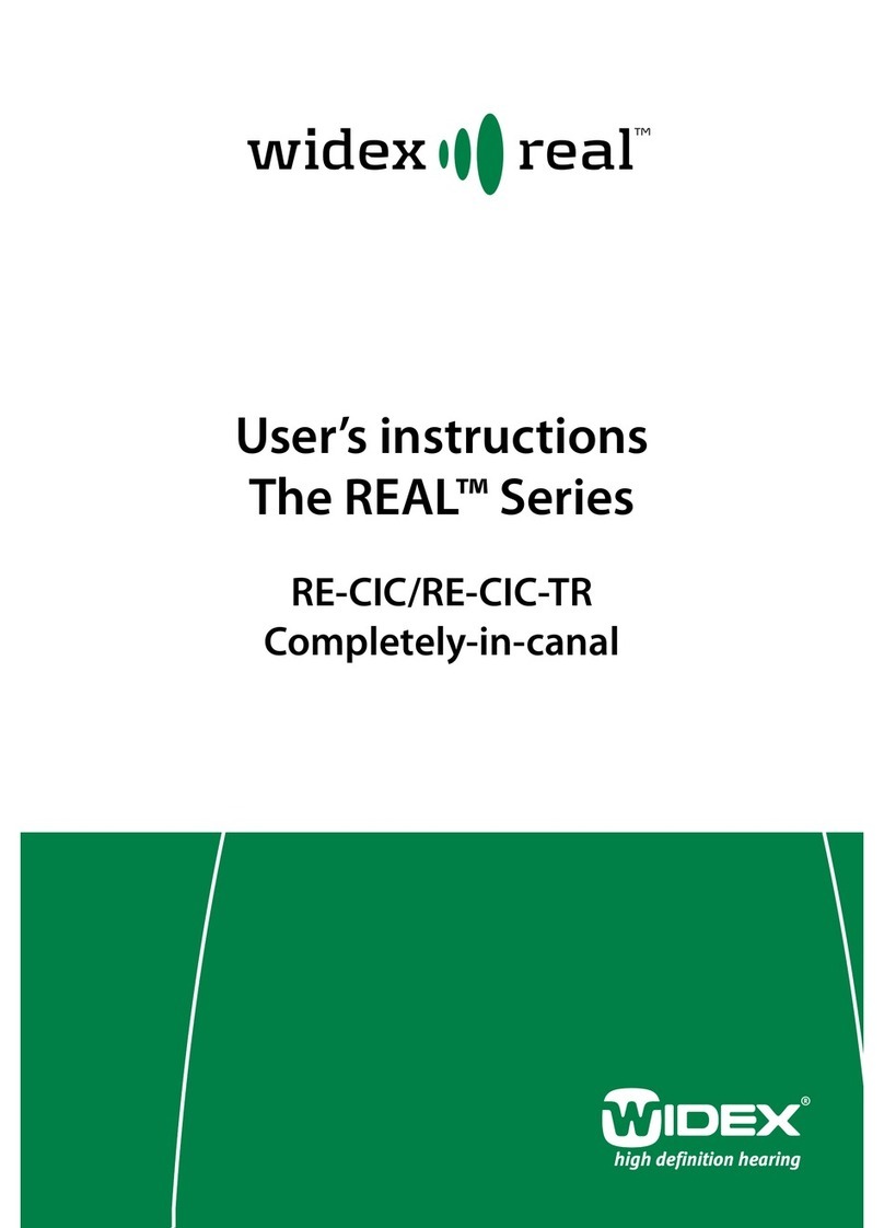 Widex RE-CIC User manual Widex RE-CIC User manual