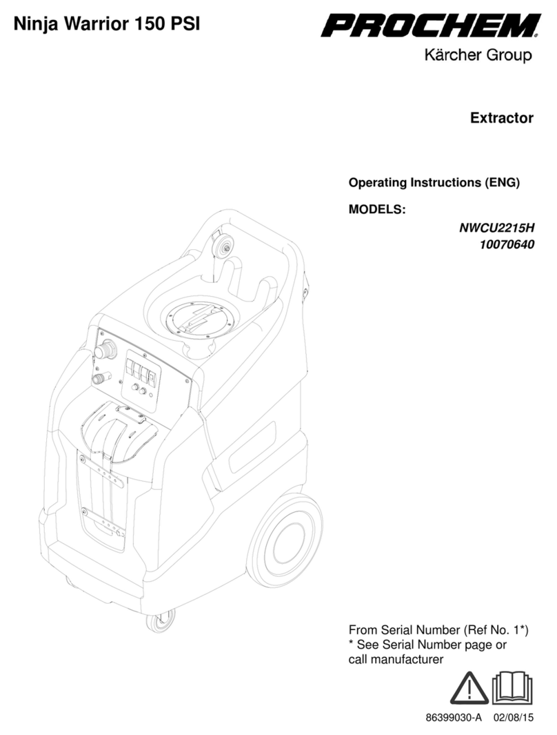Prochem Ninja warrior 150 PSI operating instructions