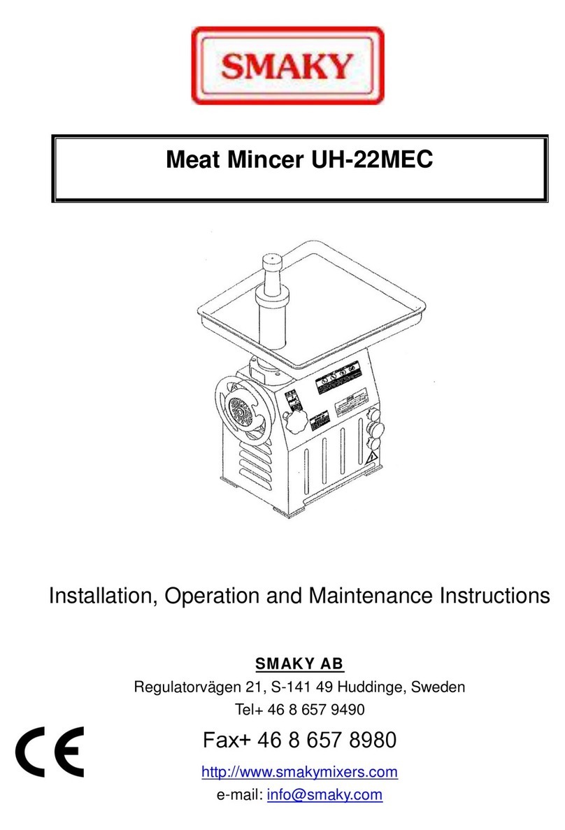 smaky UH-22MEC Installation, operation and maintenance instructions smaky UH-22MEC Installation, operation and maintenance instructions