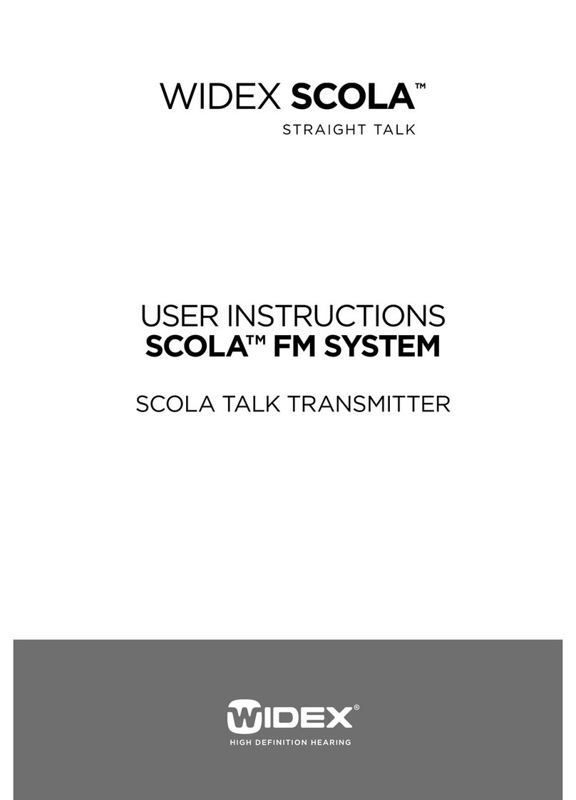 Widex SCOLA TALK FM system User manual