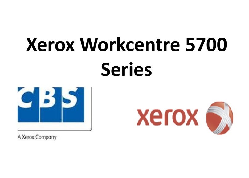 Xerox 5700 Series User manual Xerox 5700 Series User manual