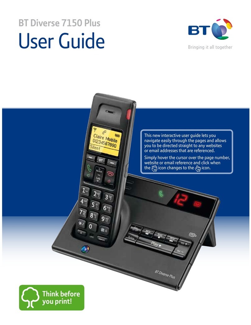 BT Diverse 7150 Plus User manual