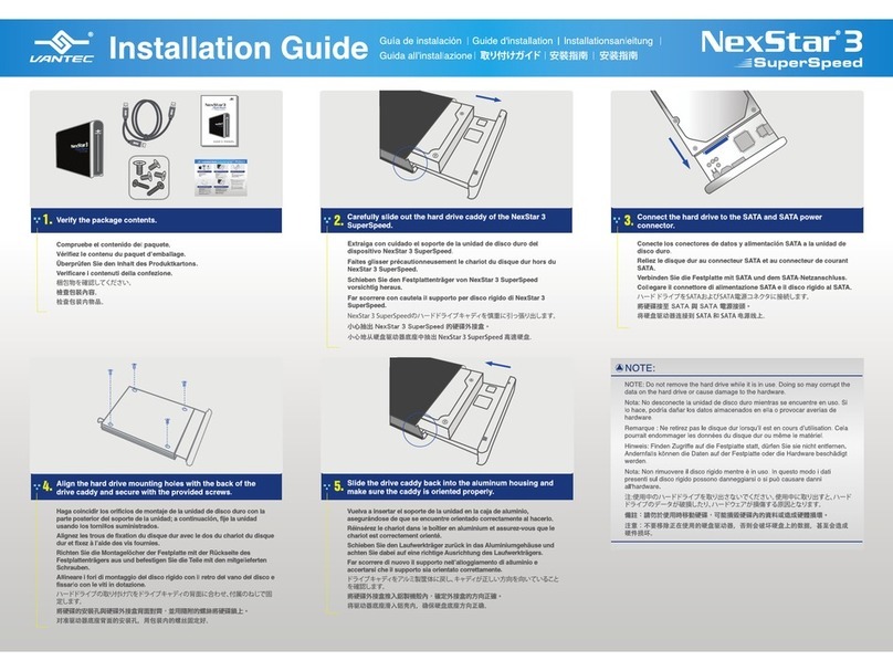 Vantec NexStar 3 installation guide