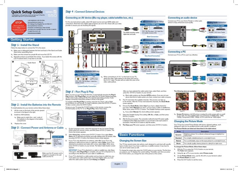 Samsung 550 Series User manual