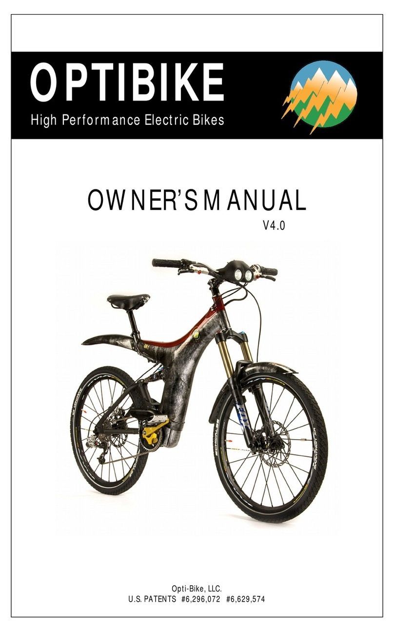 Optibike M Series owner's manual