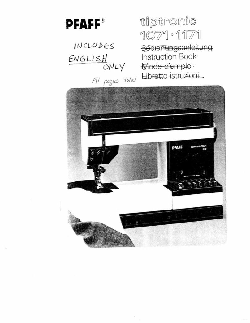 Pfaff Tiptronic 1071 User manual