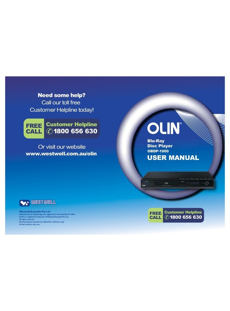 Olin OBDP-1000 user manual