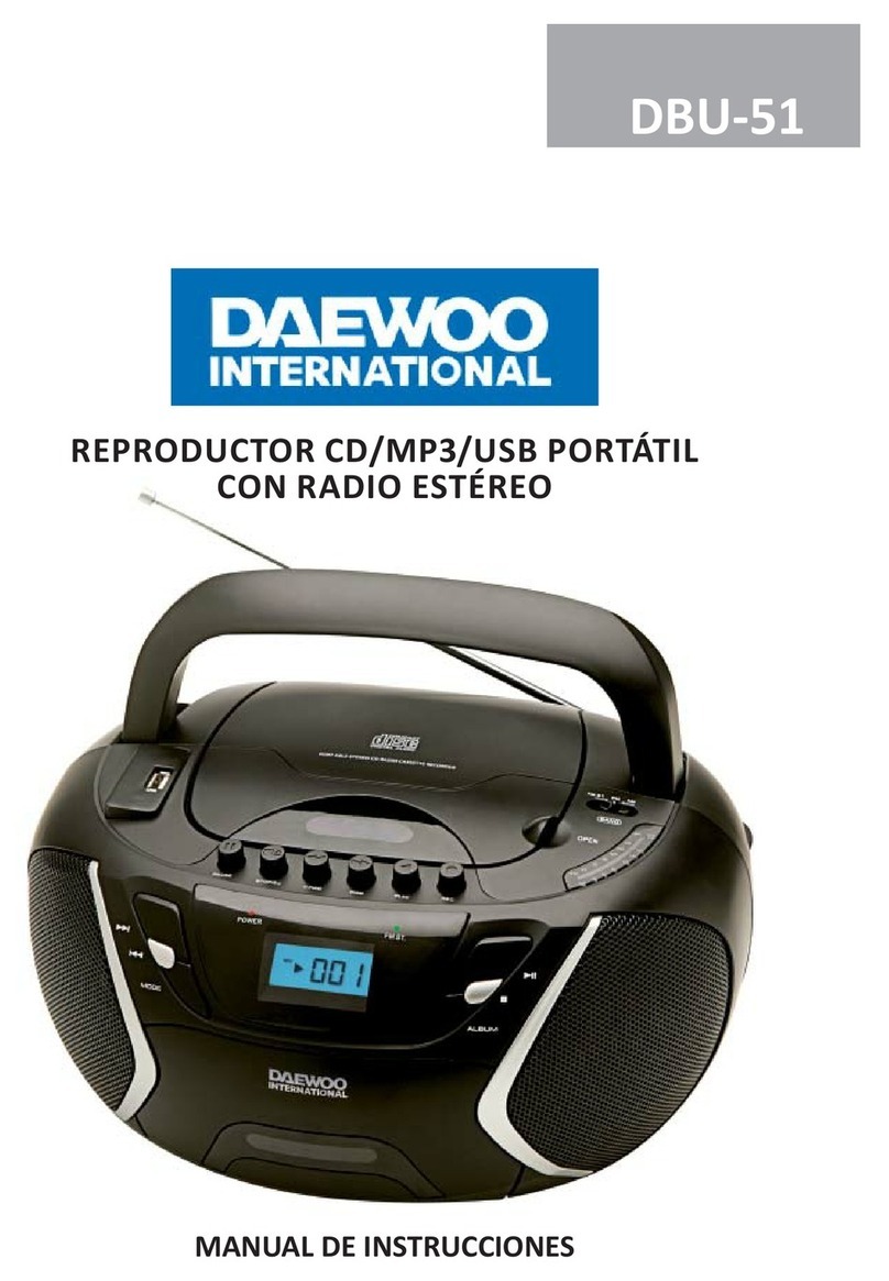 Daewoo DBU-51 user manual