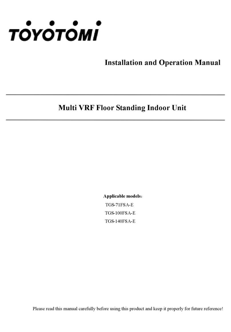 Toyotomi TGS-71FSA-E User manual Toyotomi TGS-71FSA-E User manual